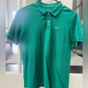 Boys Vineyard Vines Green Heritage Polo